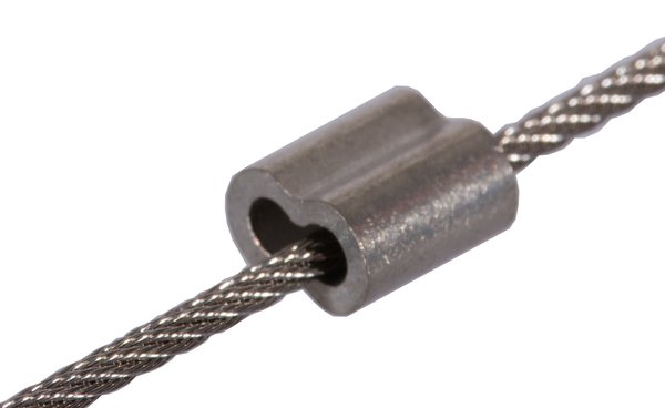 Presshülsen  aus Kupfer verzinkt für 2mm Seil NT2826