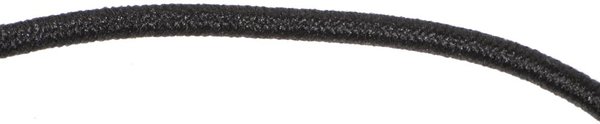 Gummikordel mit kräftigem Nylonmantel 2,8mm ø, schwarz