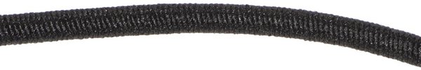 Gummikordel mit kräftigem Nylonmantel 3,8mm Ø, schwarz