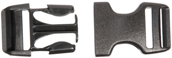 Dual-Steckschnalle aus Kunststoff für Gurtband bis 25mm