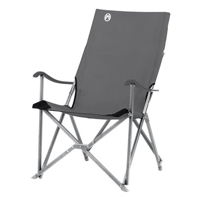 Coleman Sling Chair Armsessel mit hoher Lehne grau